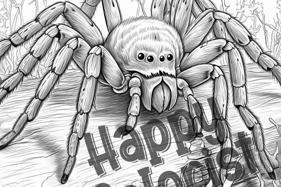 Spider Coloring Pages Explore The Intricate World Of Spiders With