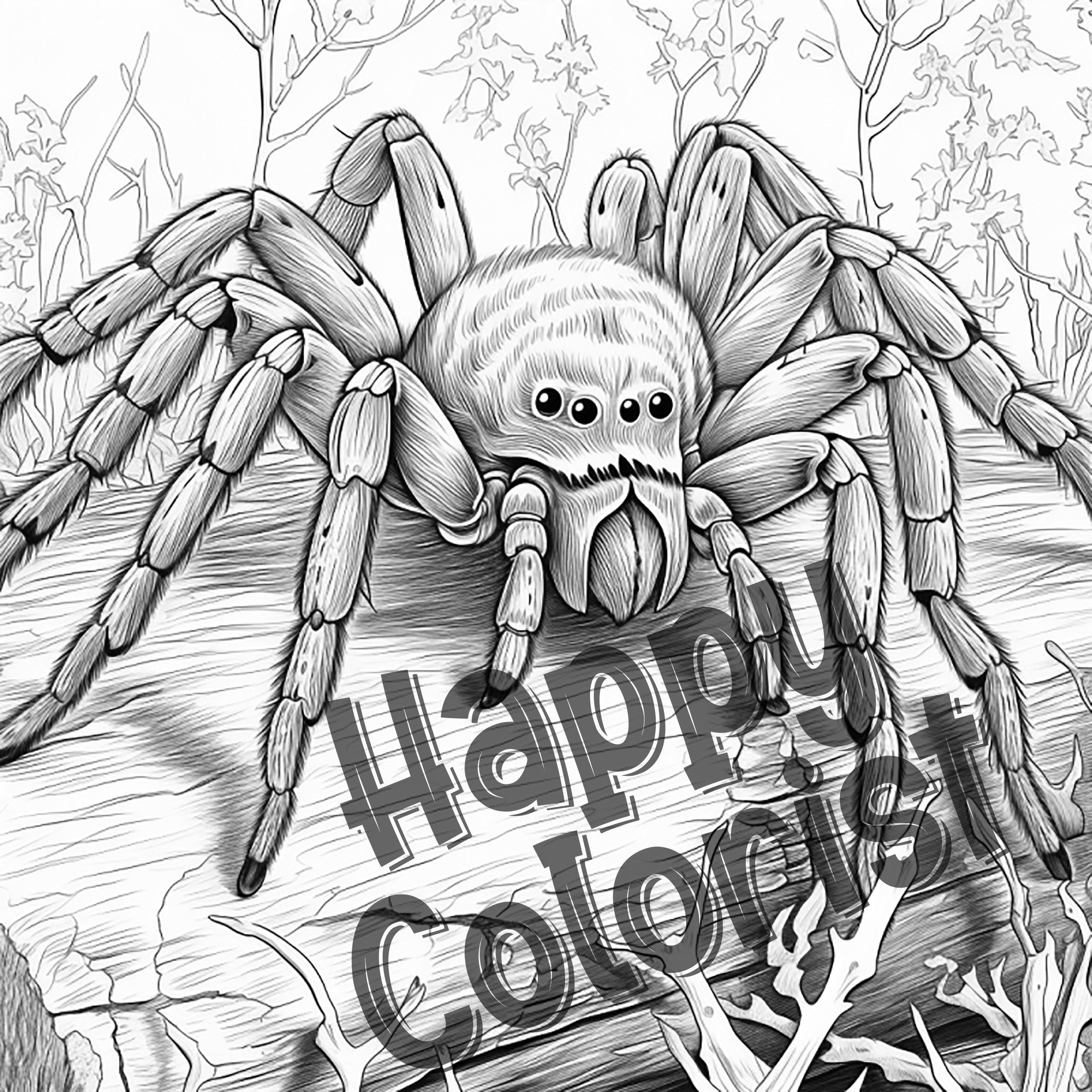 Spider Coloring Pages Explore The Intricate World Of Spiders With 