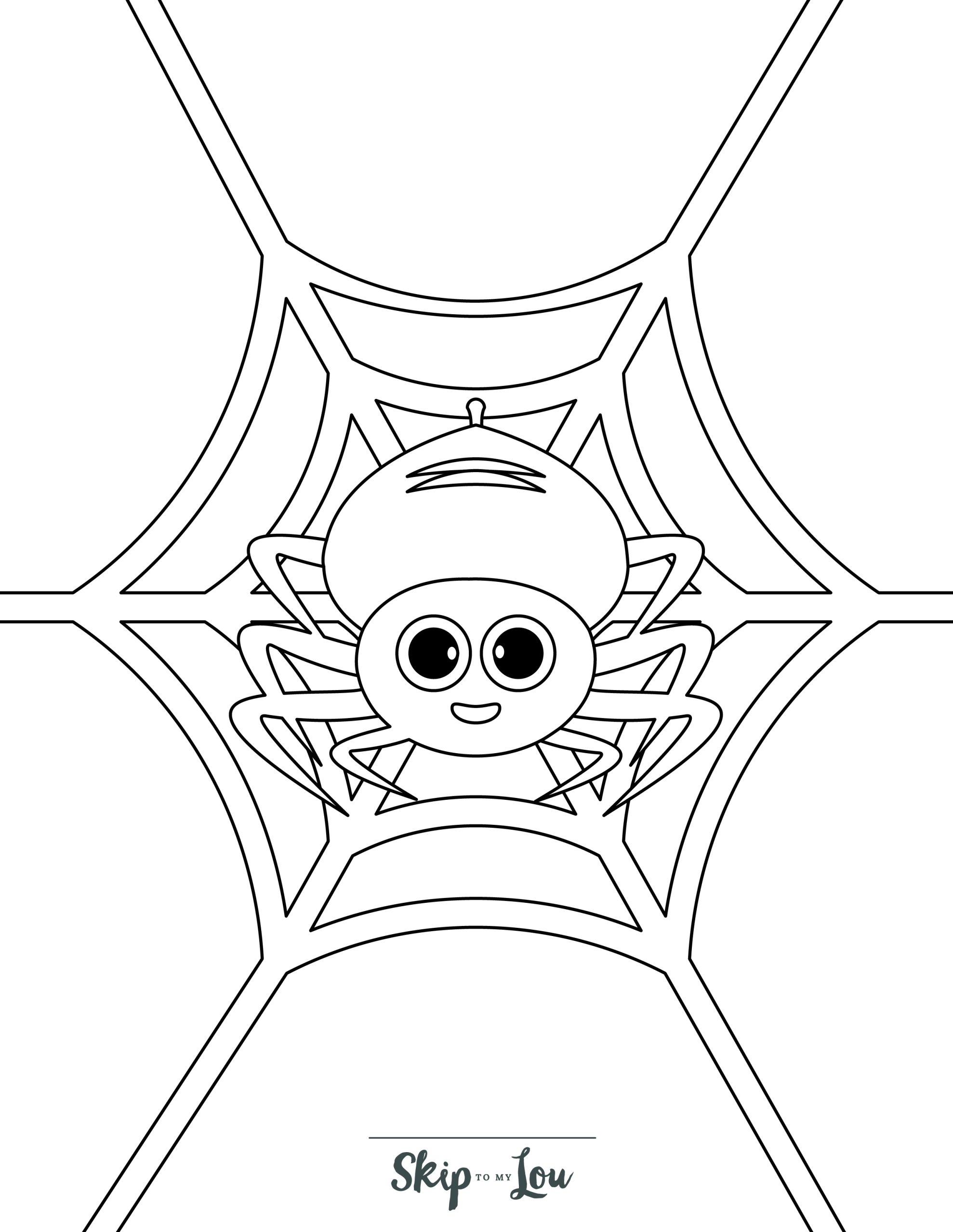 printable spider coloring sheets