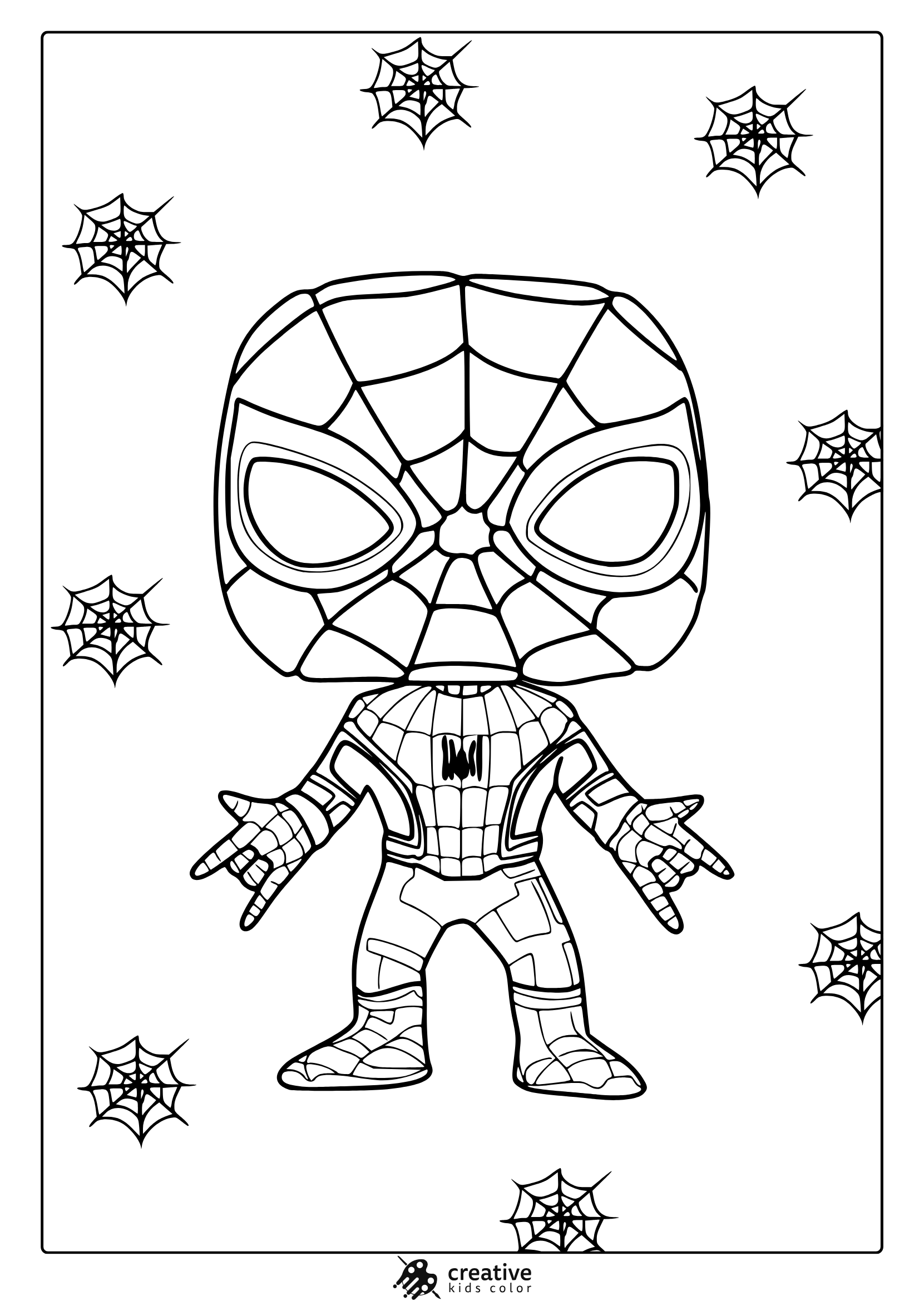spider-man color sheet free