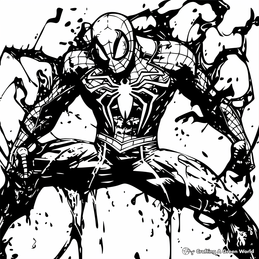 venom printable coloring pages