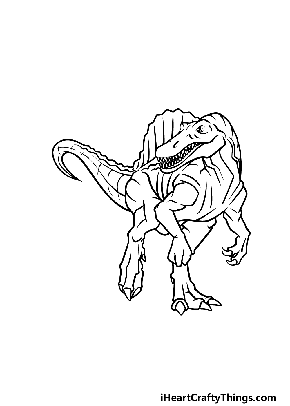 spinosaurus drawing