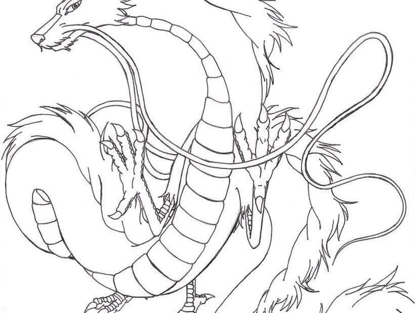 Spirited Away Dragon Coloring Page Download Print Or Color Online For Free