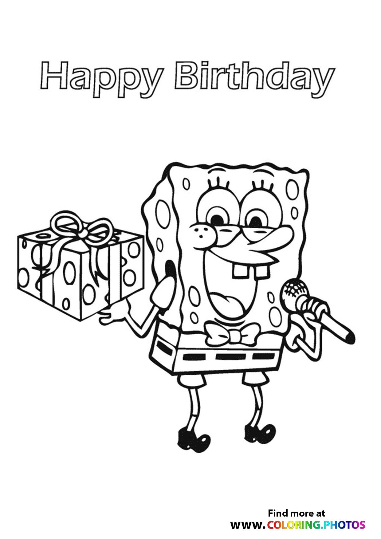 spongebob colouring pictures to print