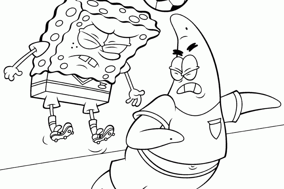 SpongeBob Coloring Page To Download For Free SpongeBob Coloring