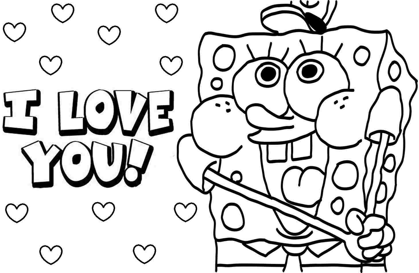 spongebob free coloring pages