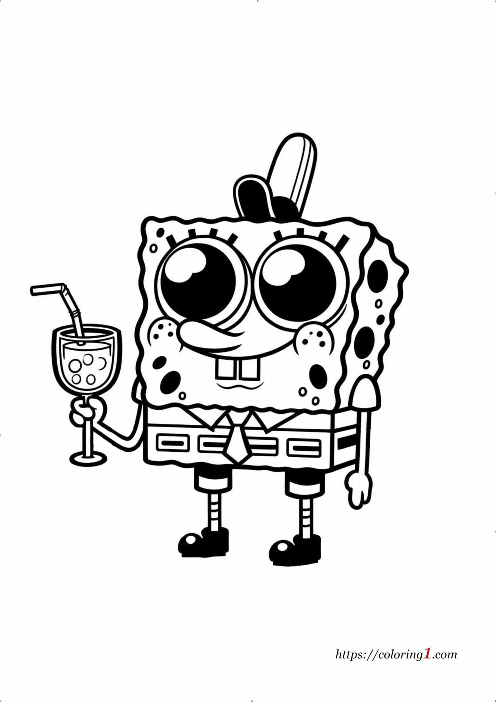 spongebob free coloring sheets