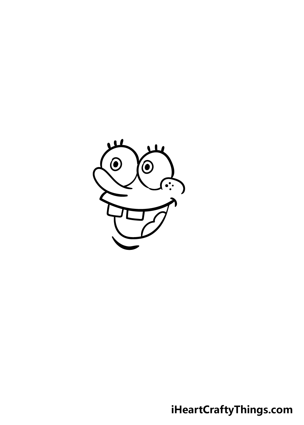 Spongebob Drawing How To Draw Spongebob Step By Step