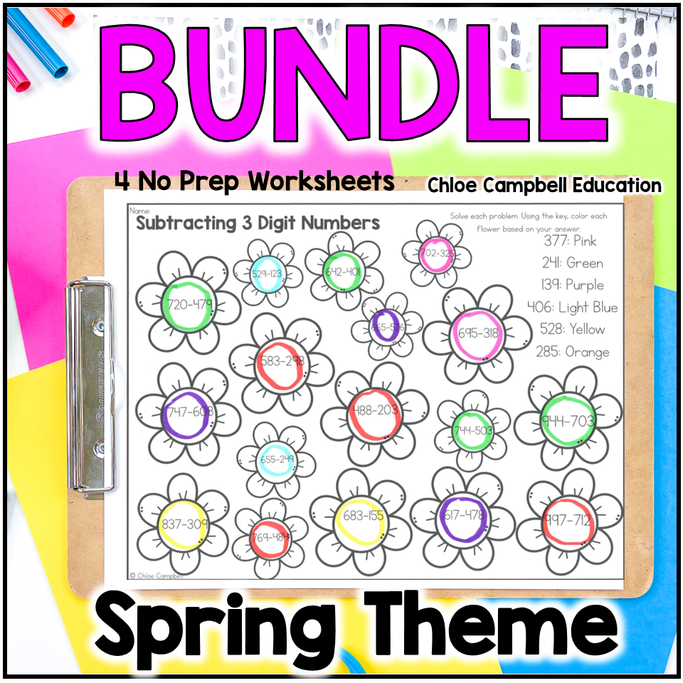 spring math worksheets