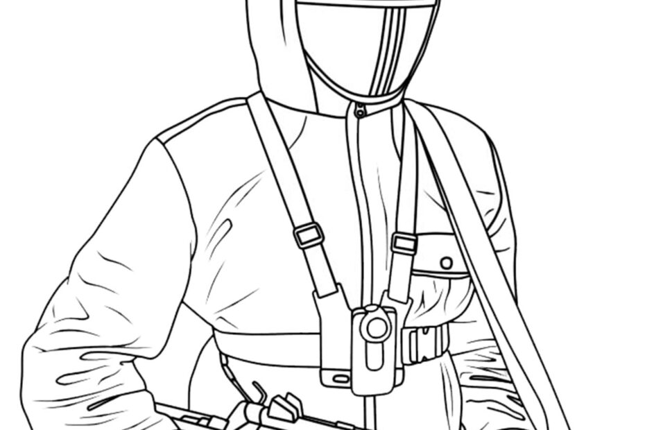 Squid Game Solider Coloring Pages For Kids