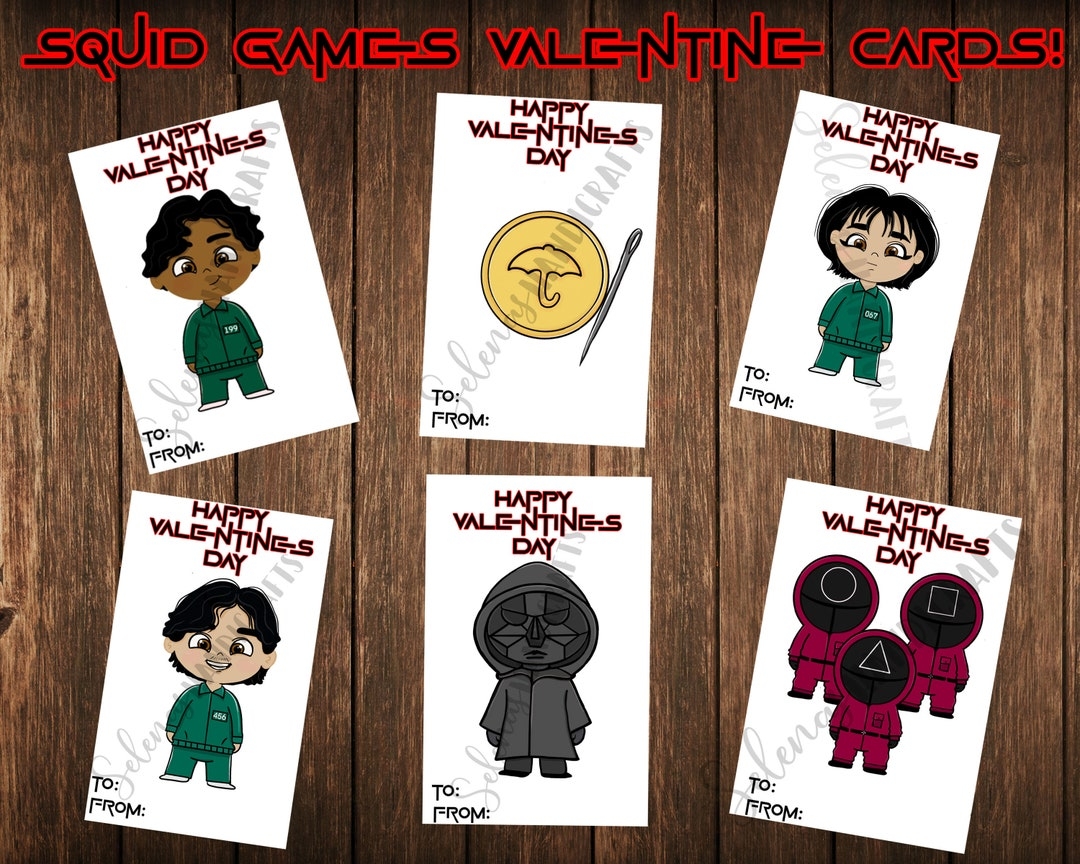 squid game card printable pdf