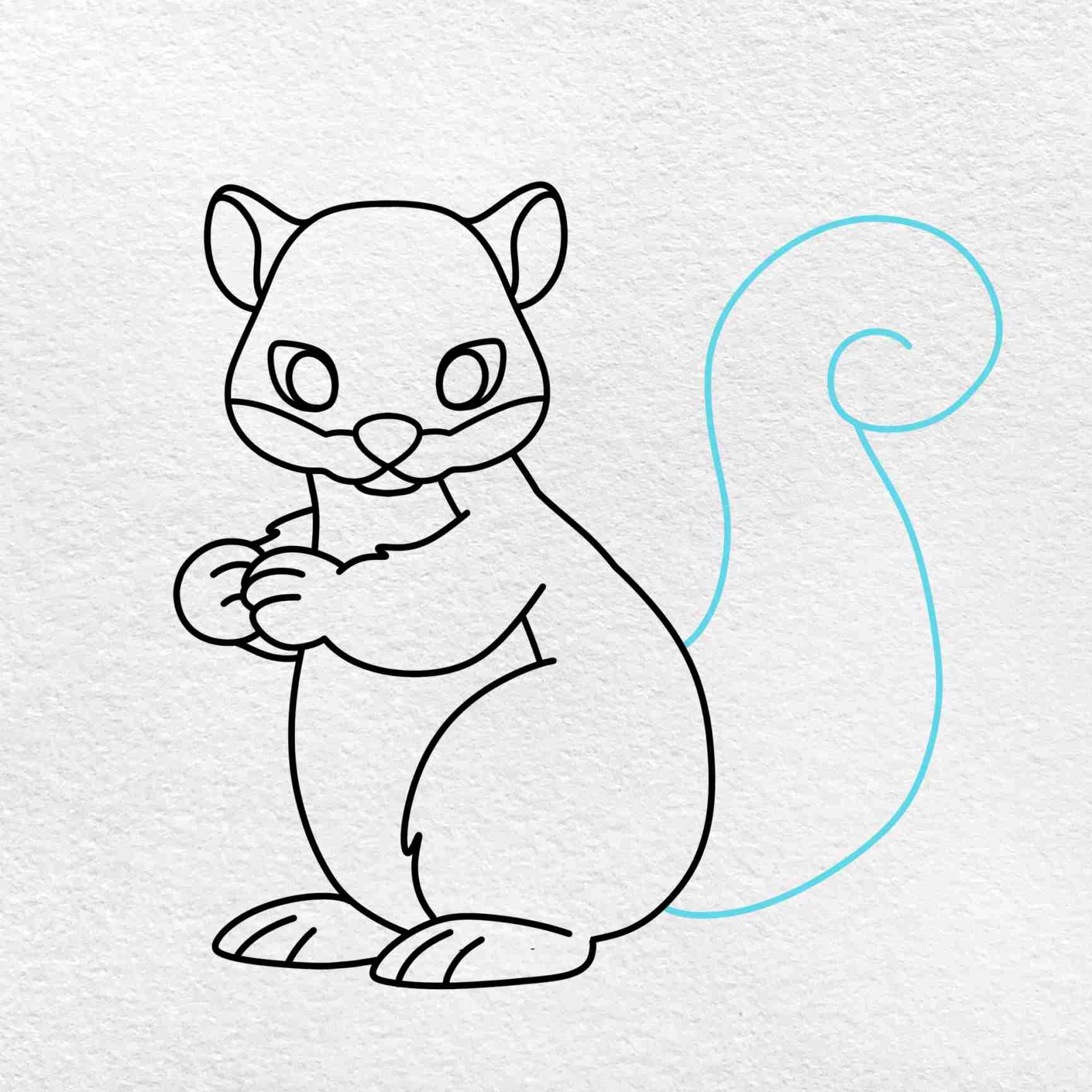 Squirrel Drawing For Kids HelloArtsy