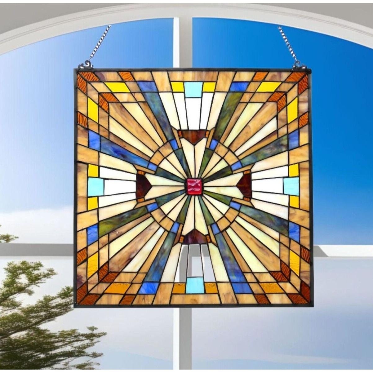 Stained Glass 24x24 Etsy