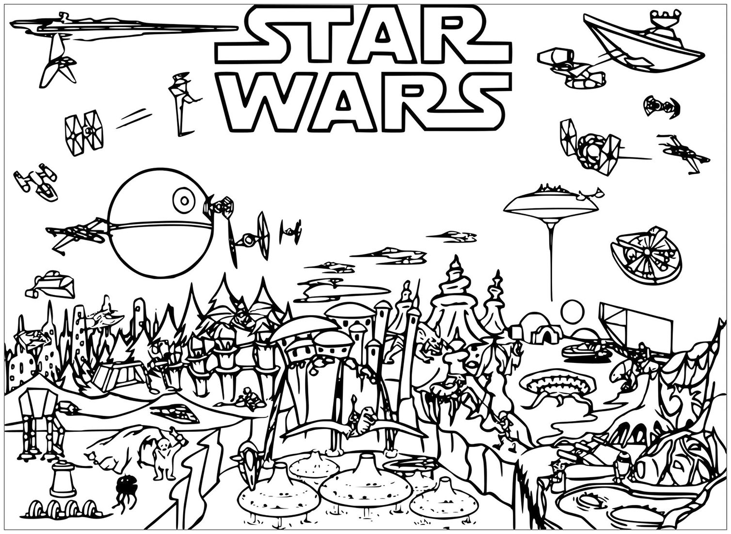star wars coloring images