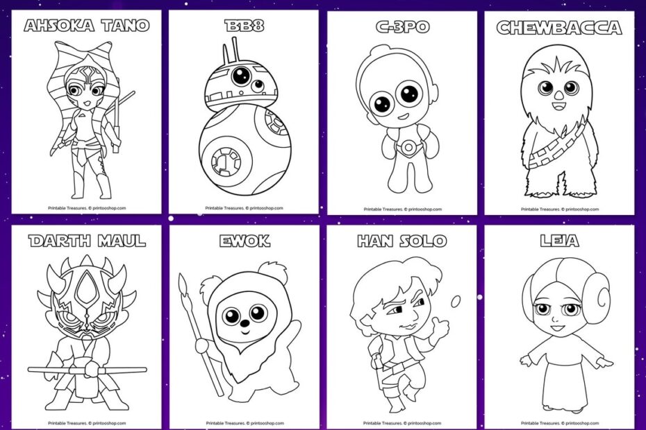 Star Wars Coloring Pages 16 Heroes