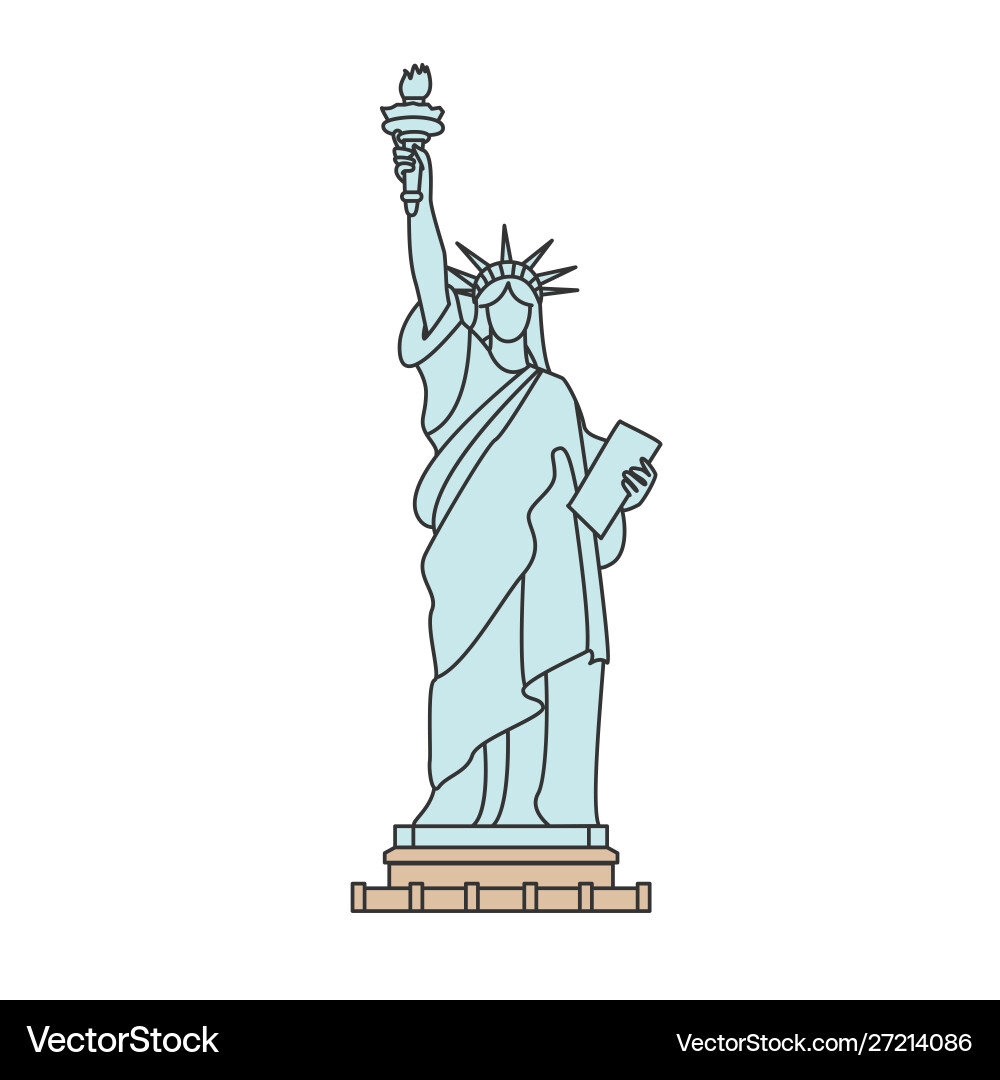 statue of liberty drawing