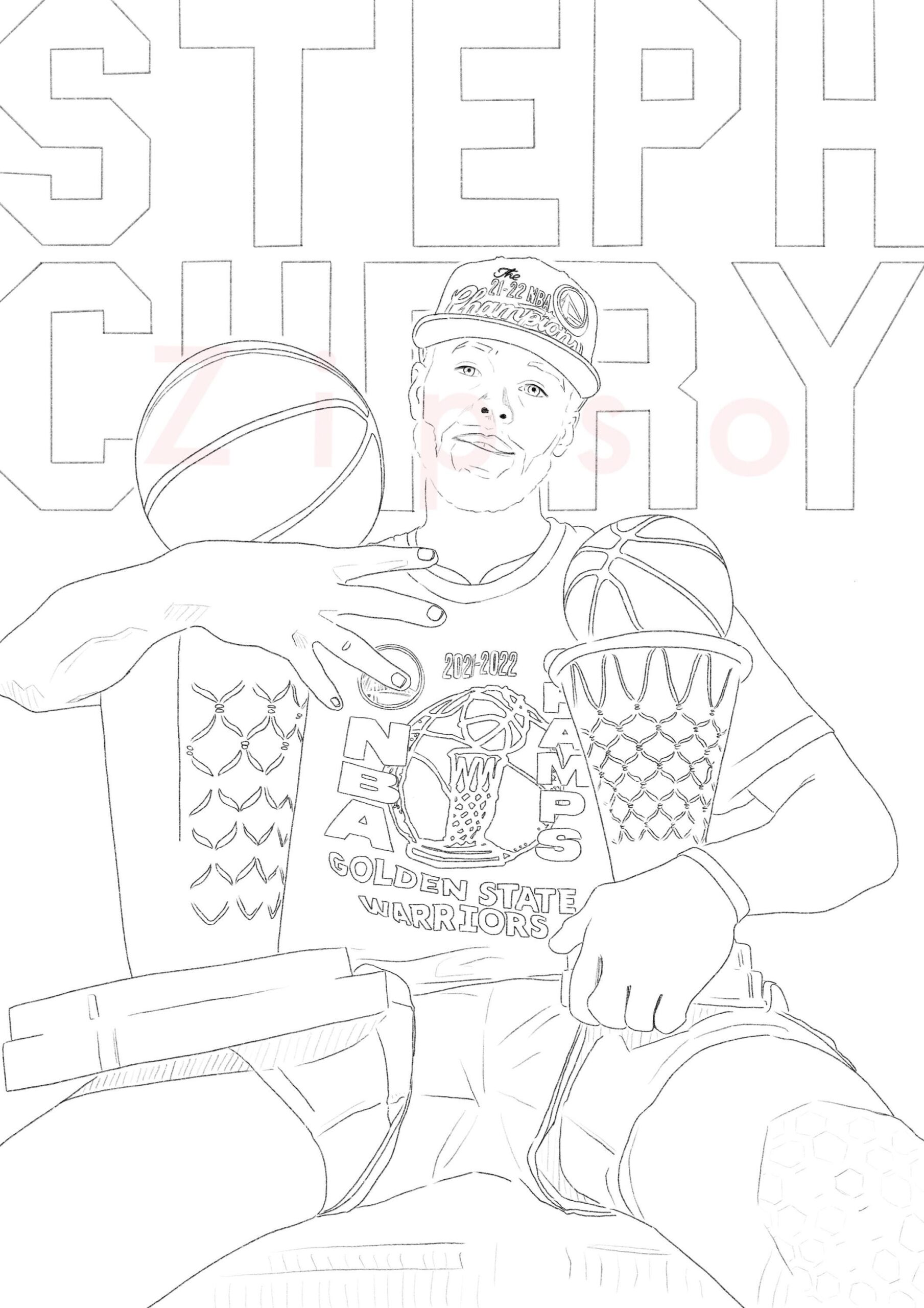 stephen curry coloring sheets