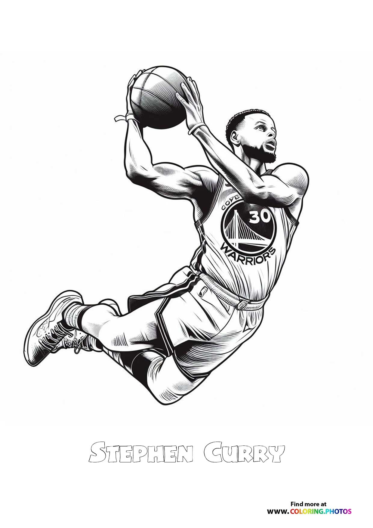 Stephen Curry Coloring Pages For Kids Free Print Or Download