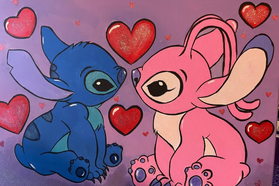 Stitch And Angel Love Etsy Israel