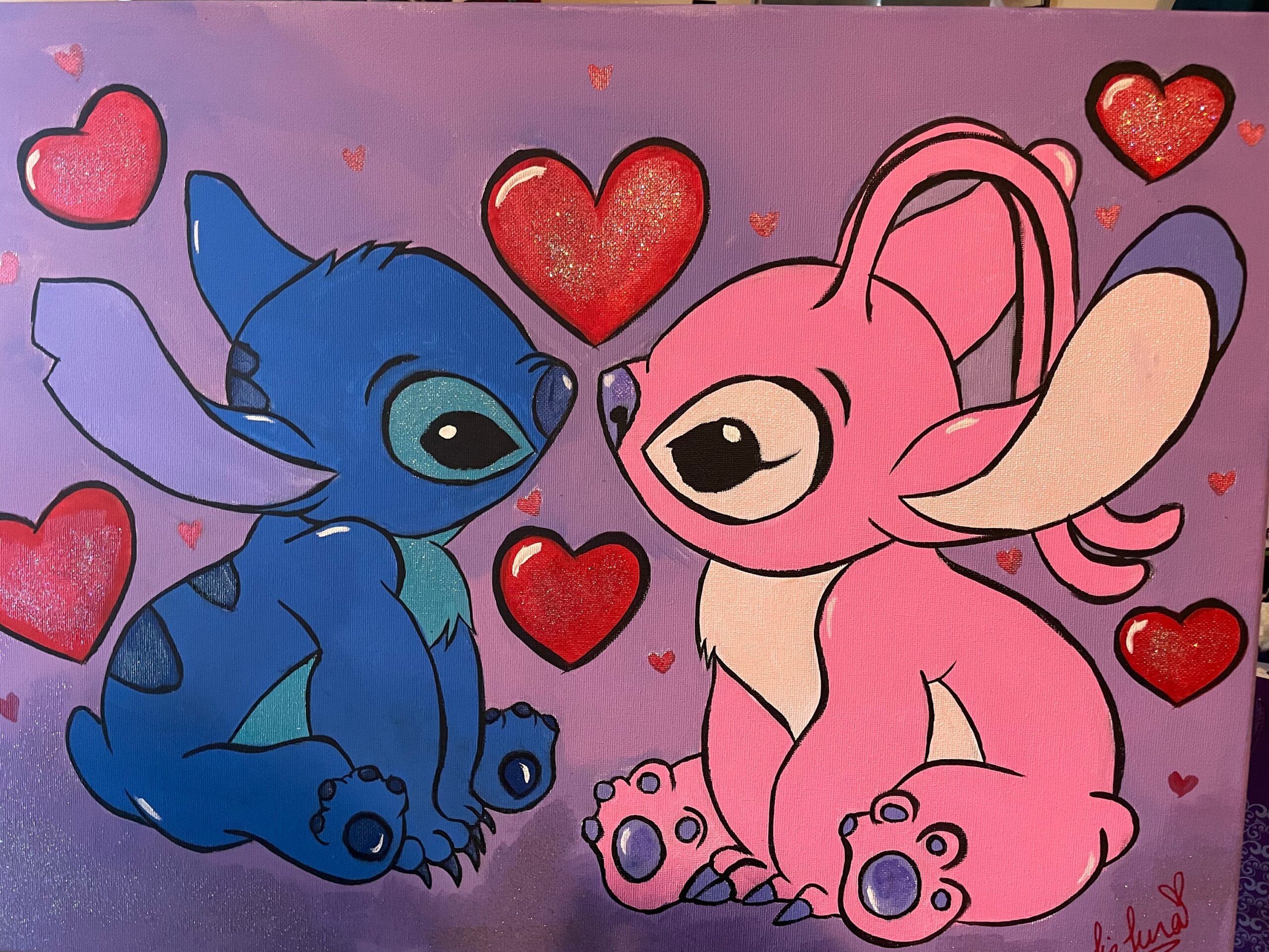 Stitch And Angel Love Etsy Israel