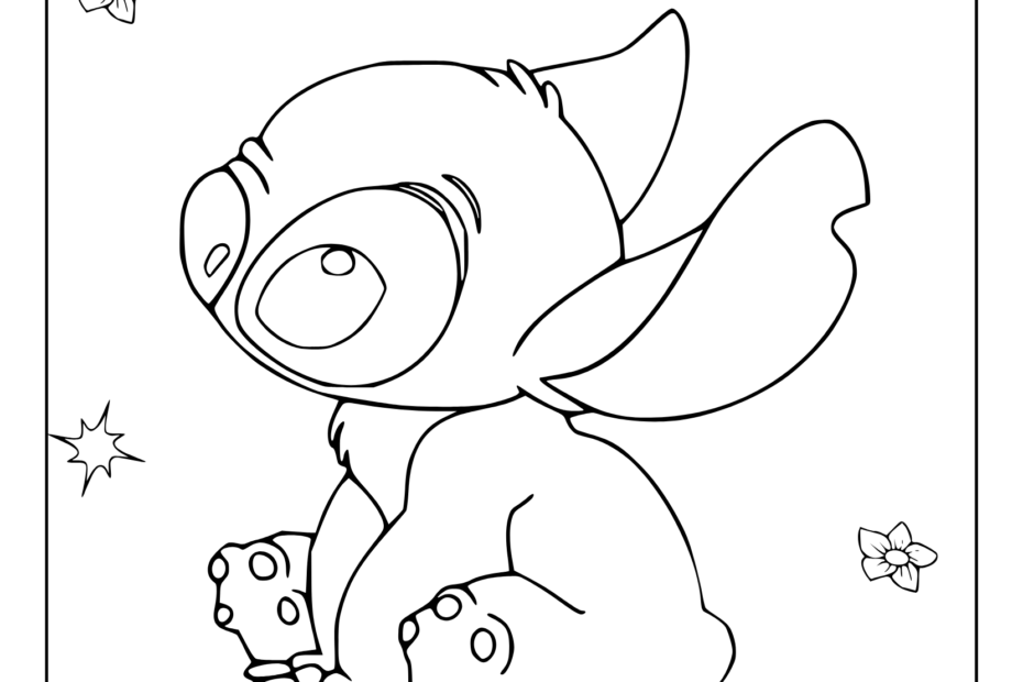 Stitch Coloring Pages 35 Free Printable PDF