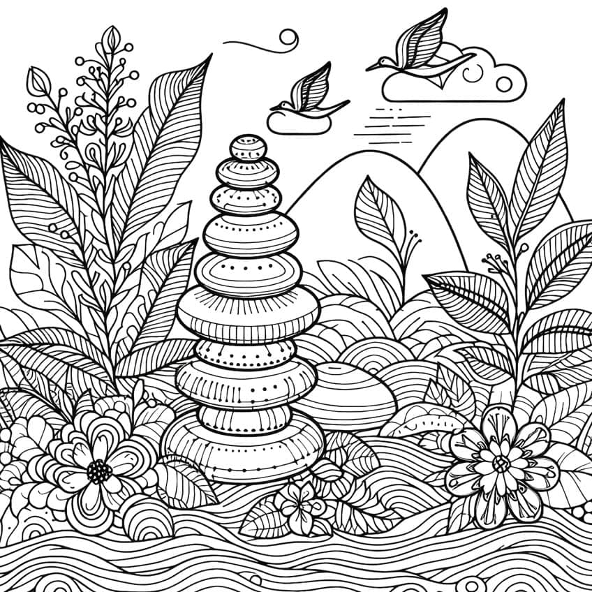 Stress Relief Coloring Pages 33 Relaxing Coloring Sheets