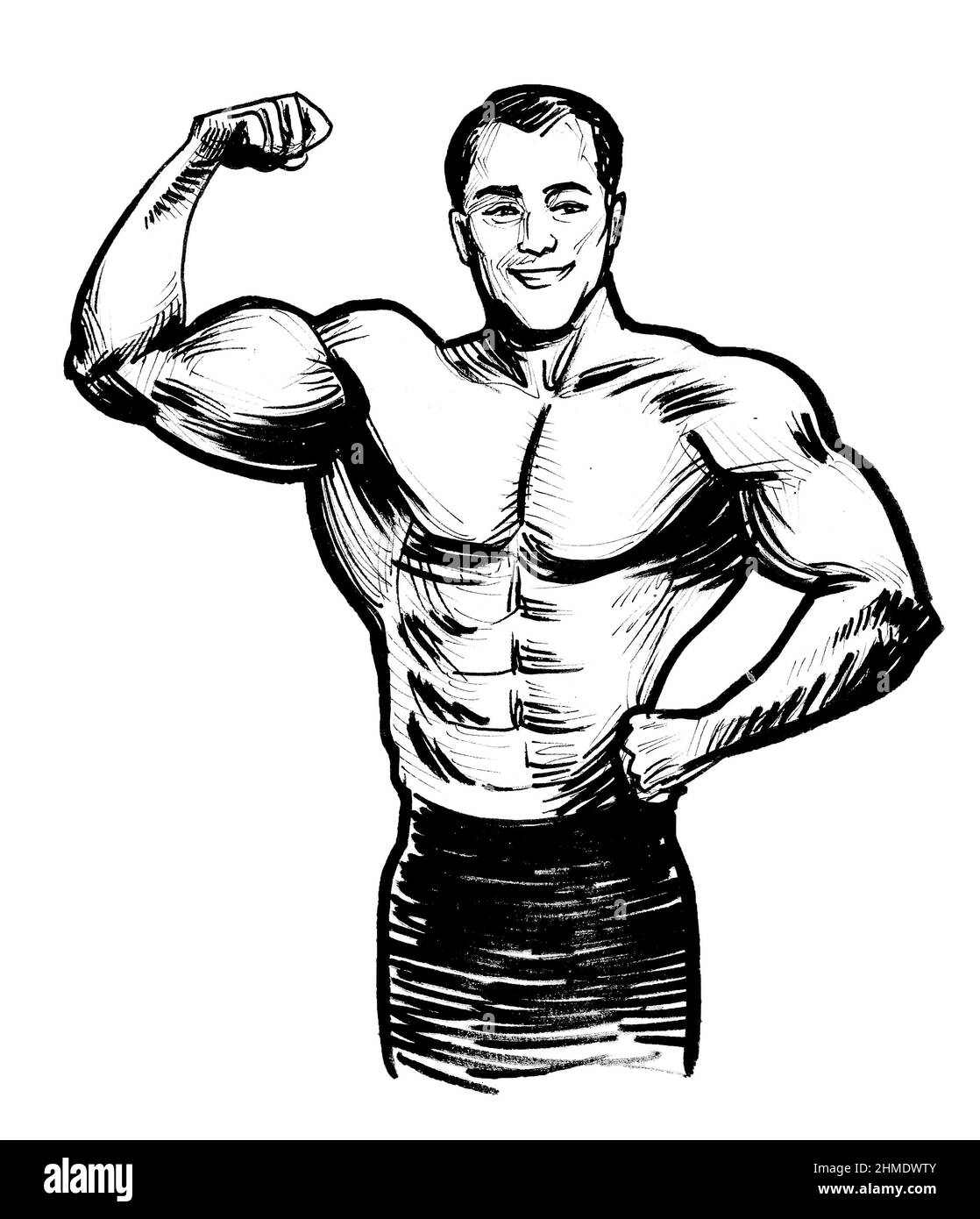Strong Man Flexing Cut Out Stock Images U0026 Pictures Alamy
