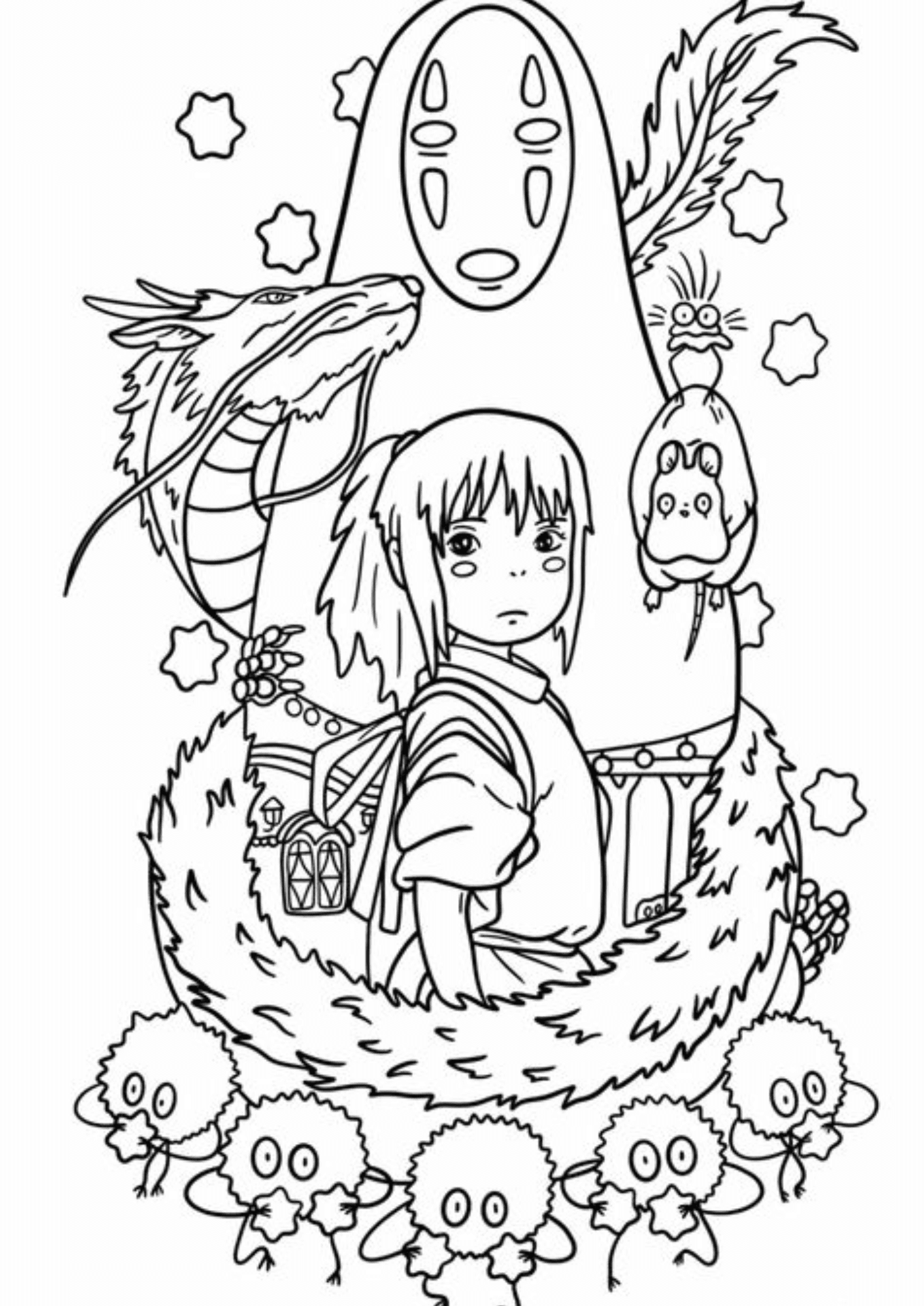Studio Ghibli Coloring Book By Puquischirla Raket PH