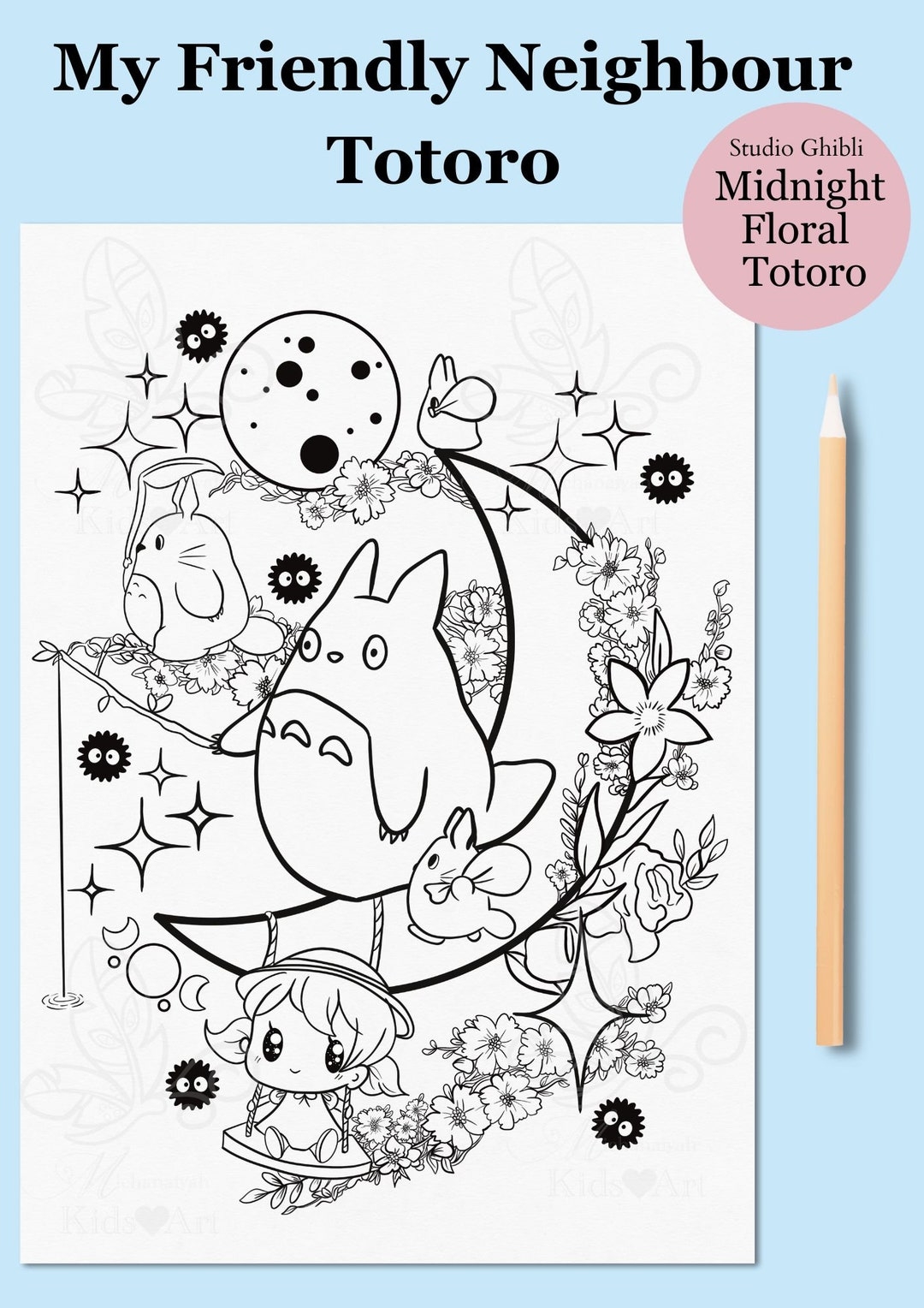 totoro coloring pages pdf