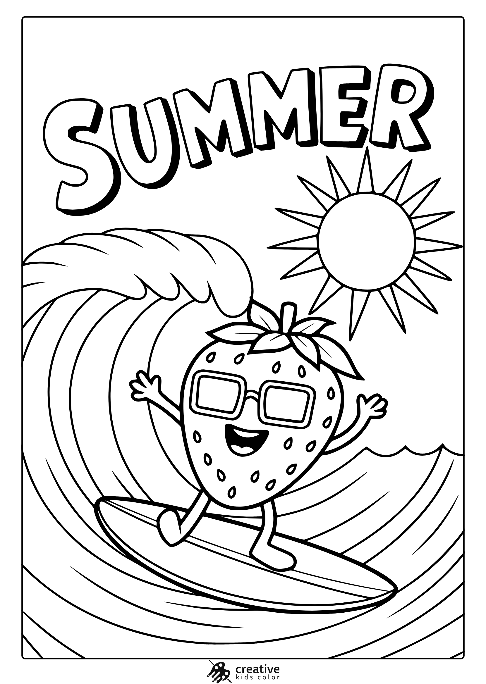 free printable summer coloring pictures