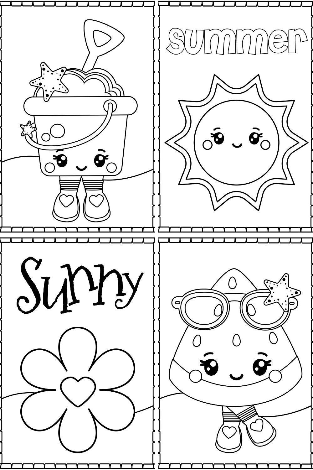 Summer Coloring Pages For Kids Beach Coloring Book Printable Coloring Sheets For Kids Summer Party Activities Digital Download Etsy New Zealand