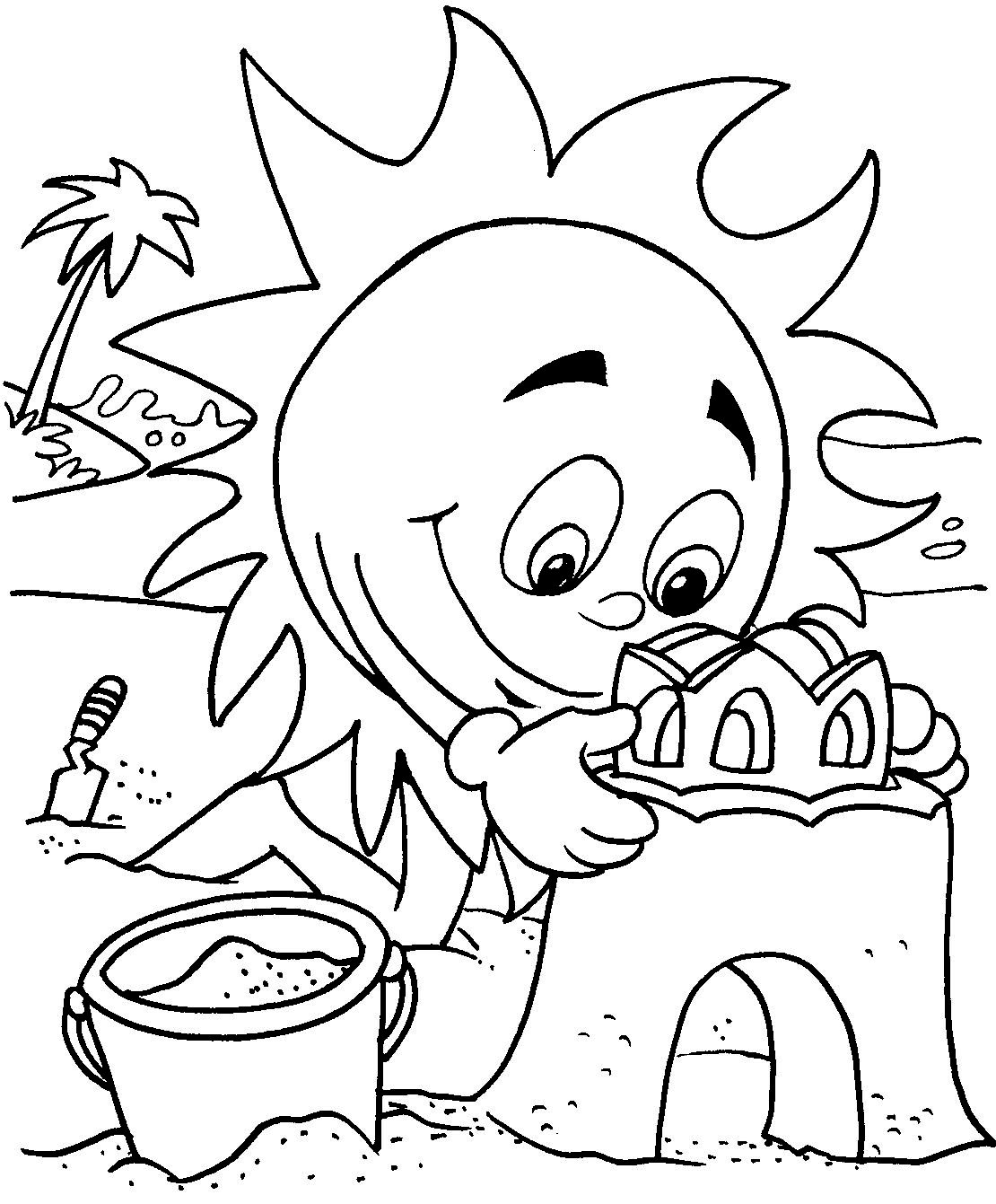 free printable coloring pages summertime