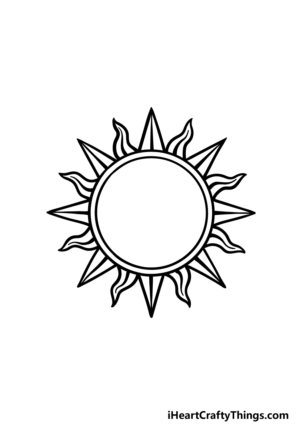 Sun And Moon Drawing How To Draw A Sun And Moon Step By Step