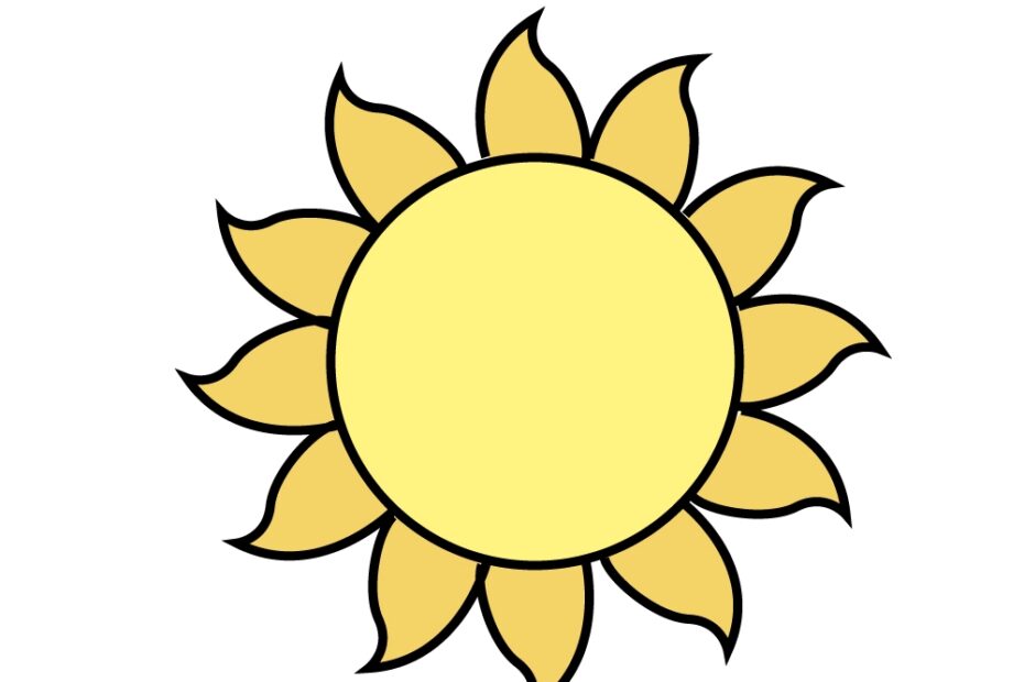 Sun Drawing How To Draw The Sun Step By Step