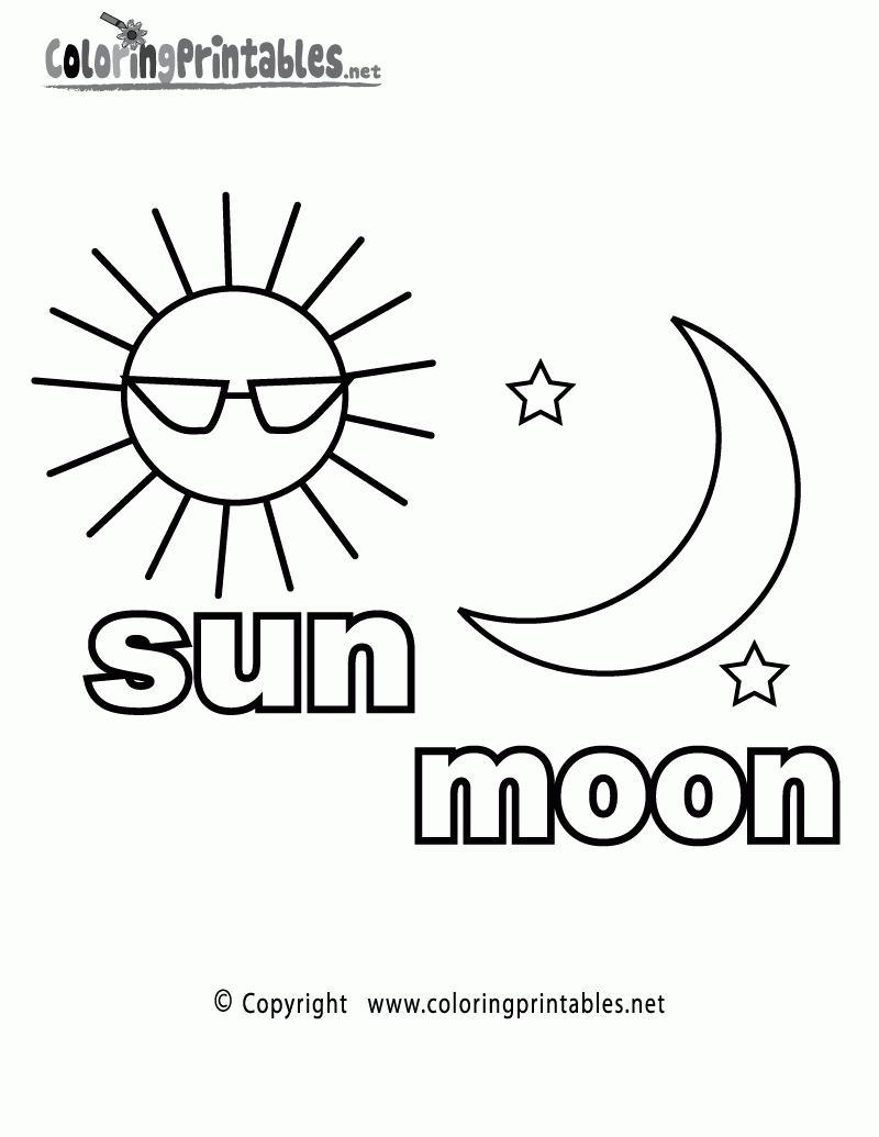 sun printable coloring pages