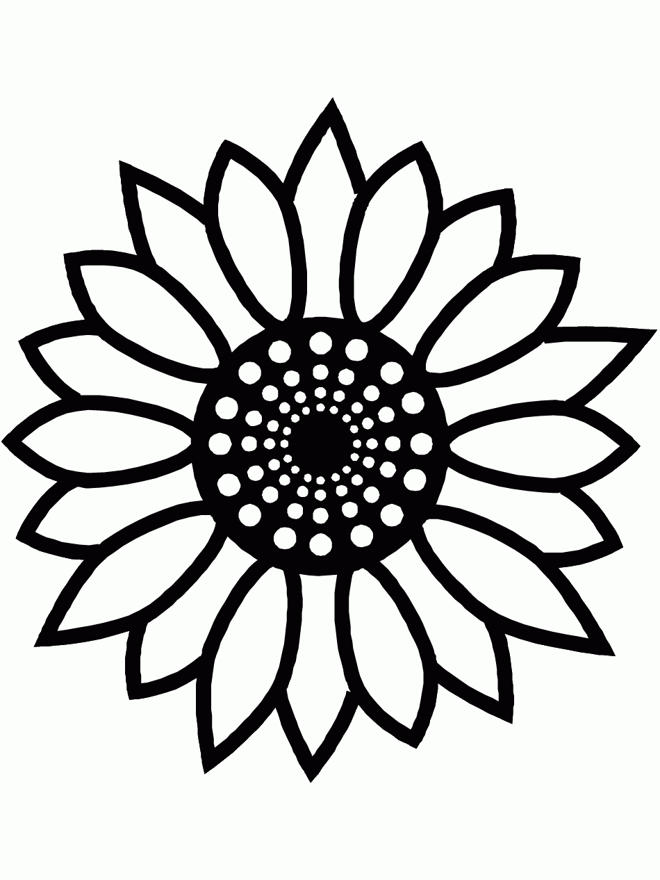 Sunflower Coloring Page FREE Printable EBook Worksheets Library