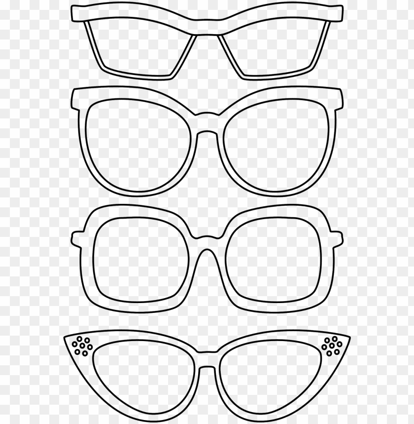 free printable sunglasses coloring pages
