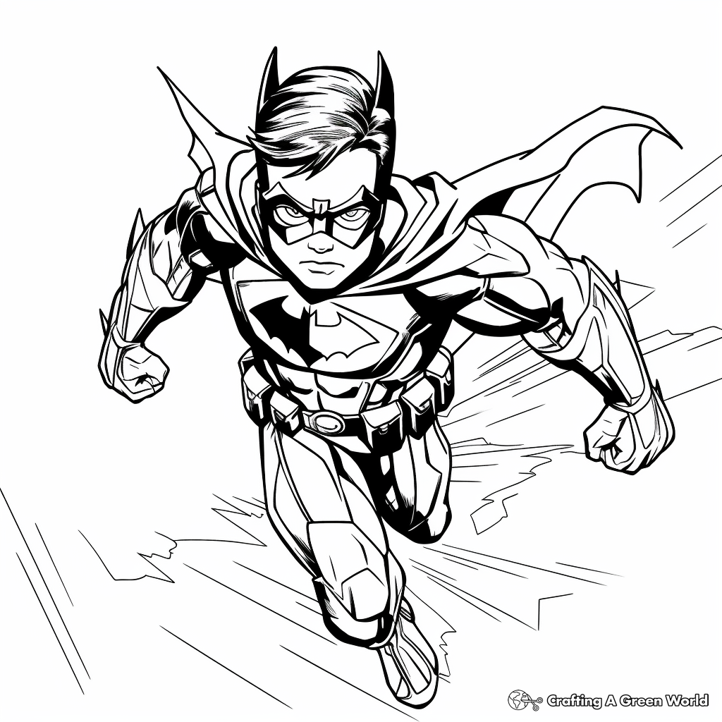 cool superhero coloring pages