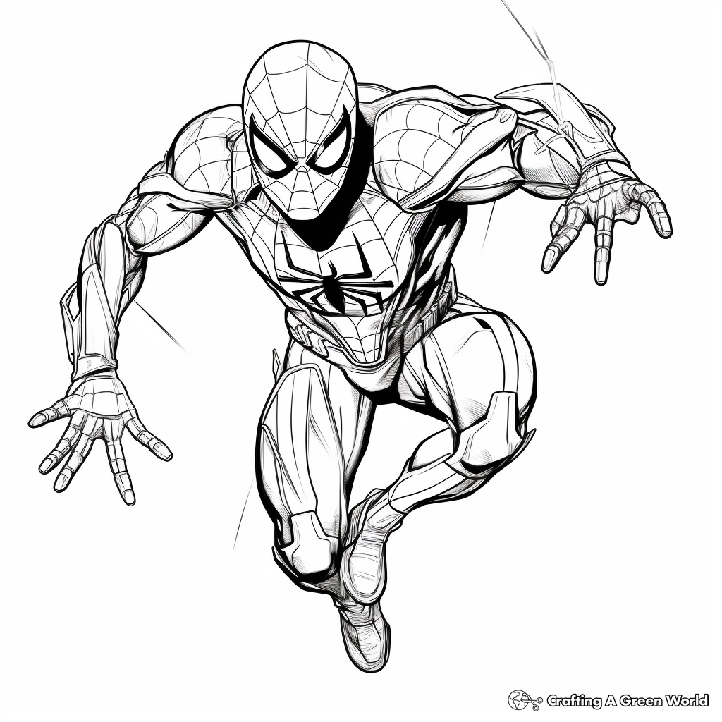 superhero color sheet