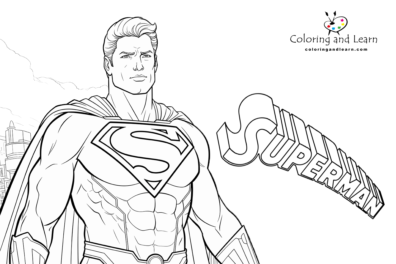 Superman Coloring Pages FREE 2025 Coloring And Learn