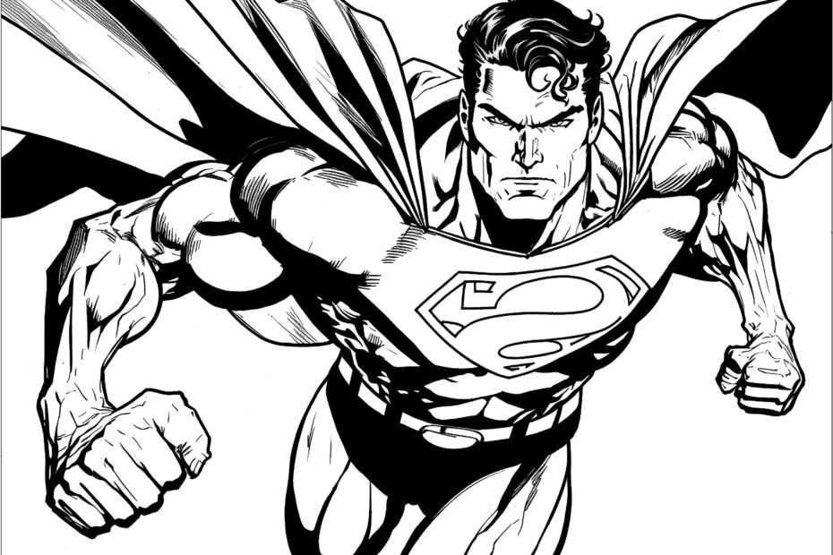 Superman Flounce Superman Coloring Pages