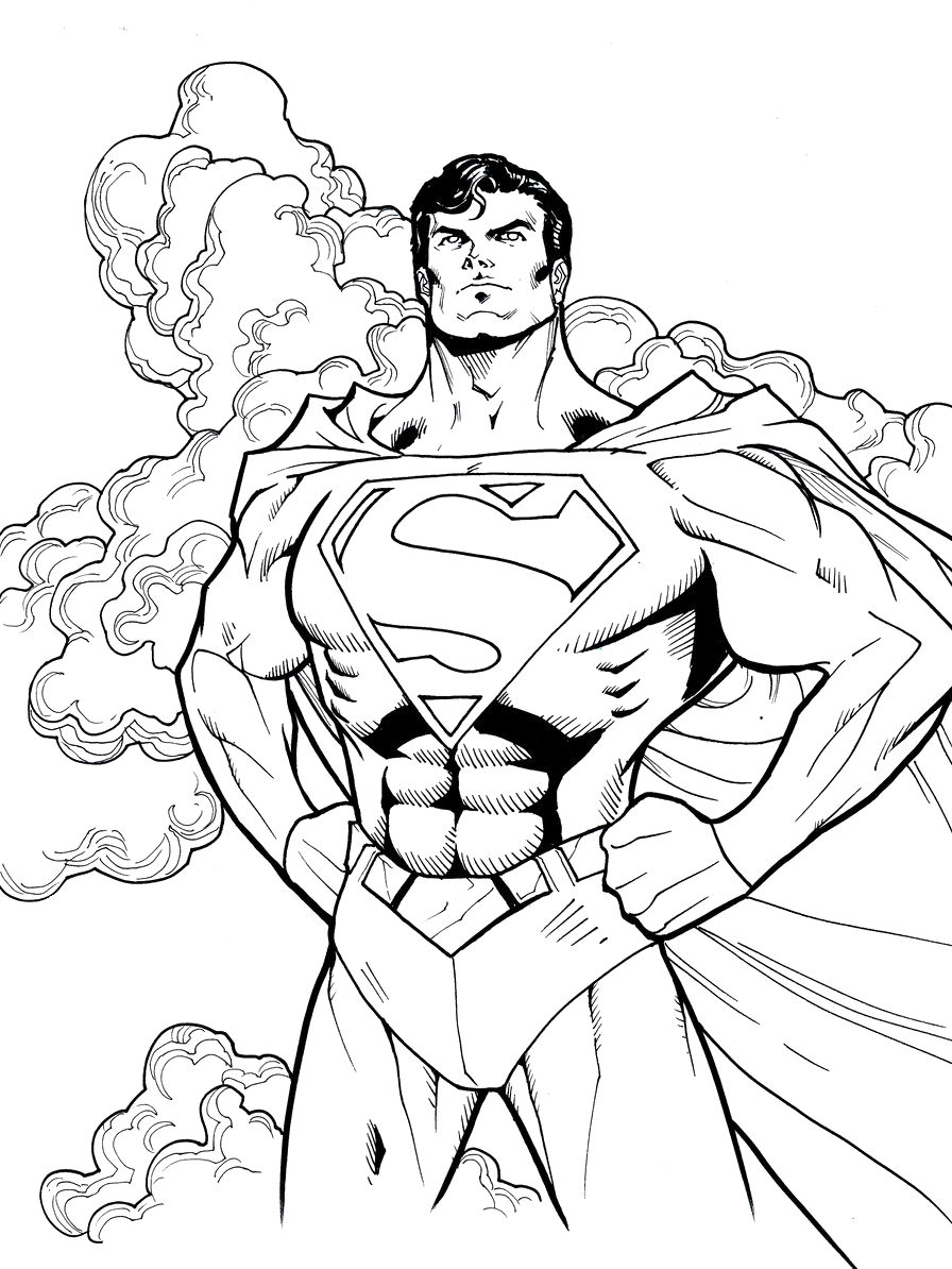 Superman Printables Coloring Pages Superman Coloring Sheet 896x1194 Png Clipart Download