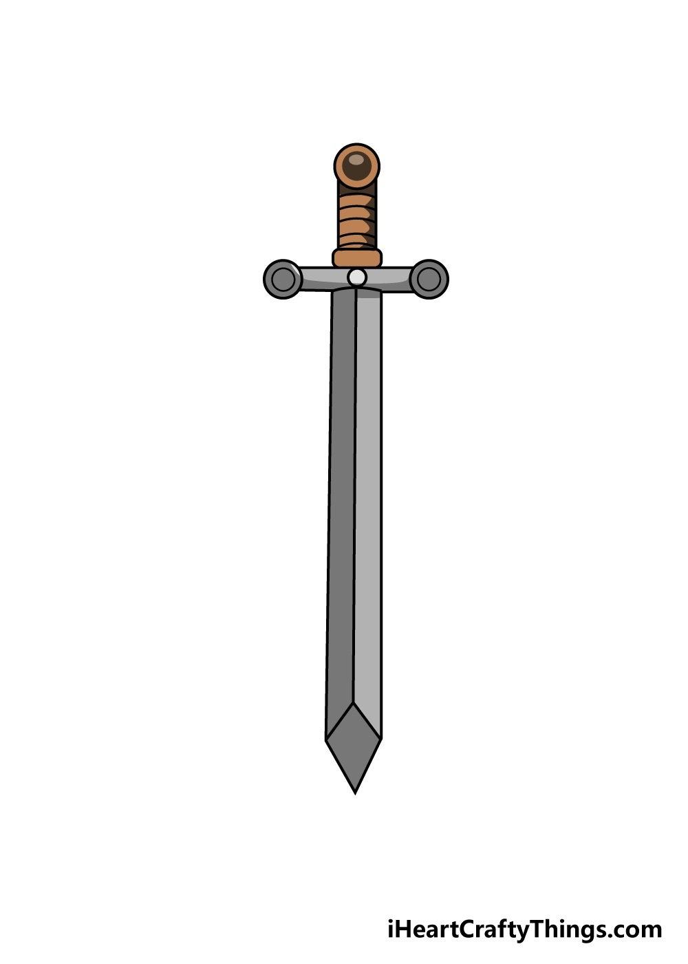 Sword Drawing How To Draw A Sword Step By Step