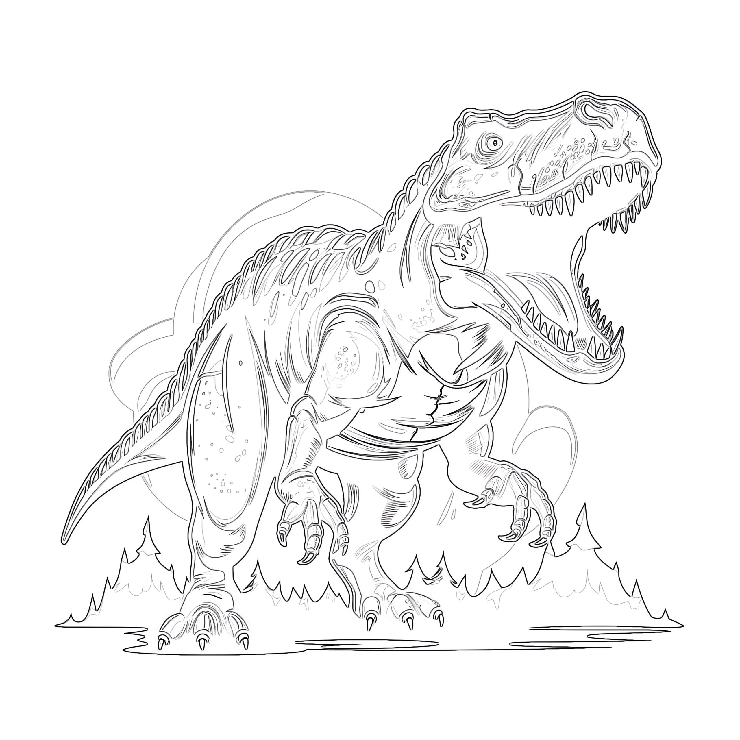 tyrannosaurus rex coloring pages free