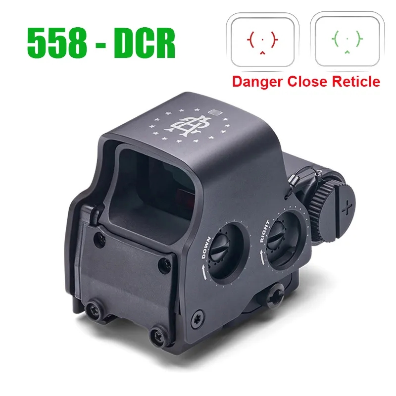 Tactical 558 DCR Red Green Dot Holographic Reflex Sight EXPS Danger Close Reticle Scope Compact Weapon Sights Riflescope With 20mm Weaver Quick Detachable Mount From 31 37 DHgate