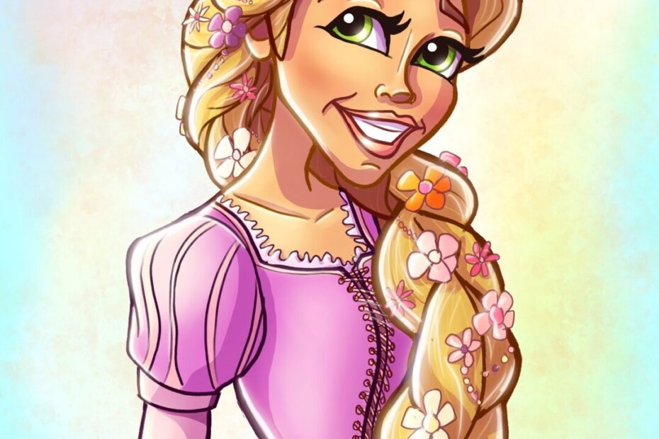 Tangled Rapunzel Wall Art Disney Room Decor Disney Princess Print