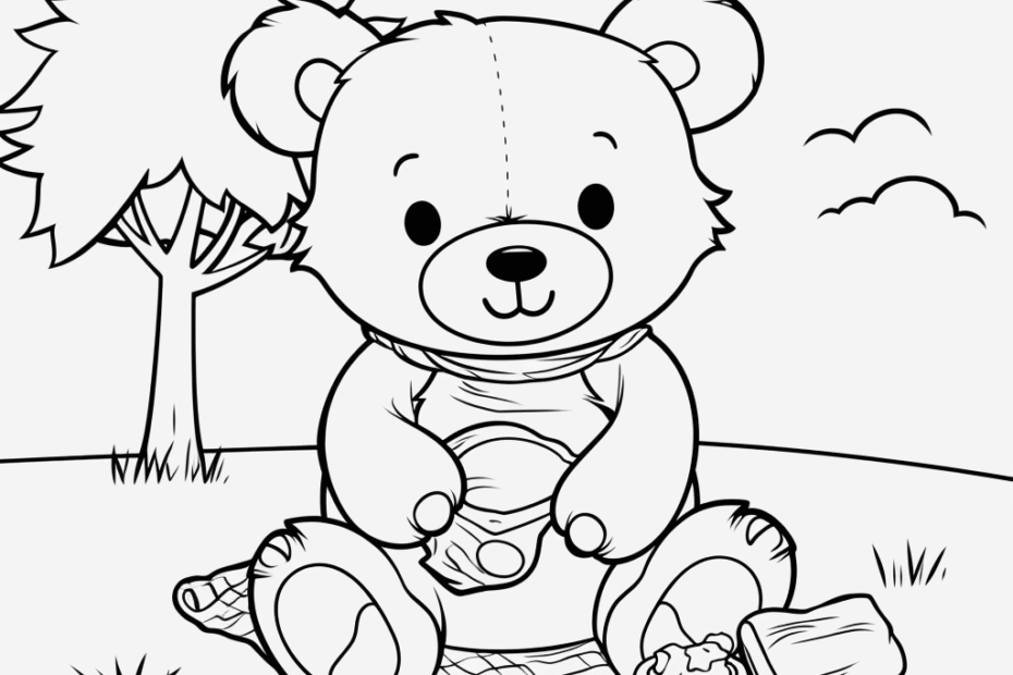 Teddy Bear Coloring Pages Free U0026 Printable