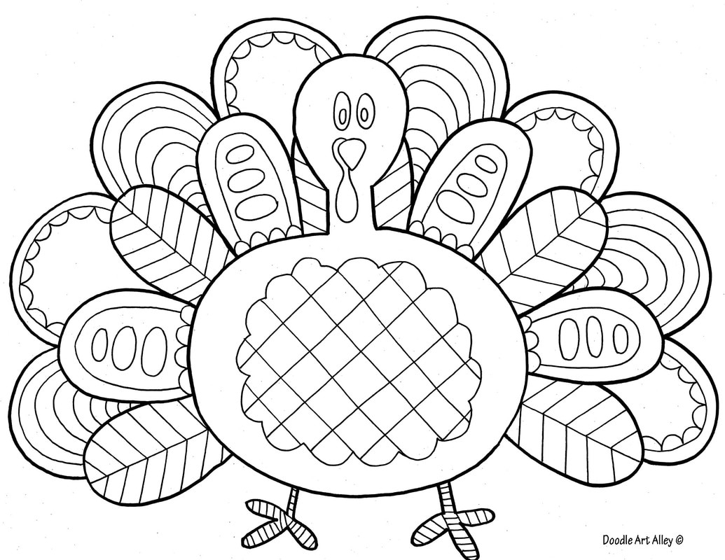 detailed thanksgiving coloring pages