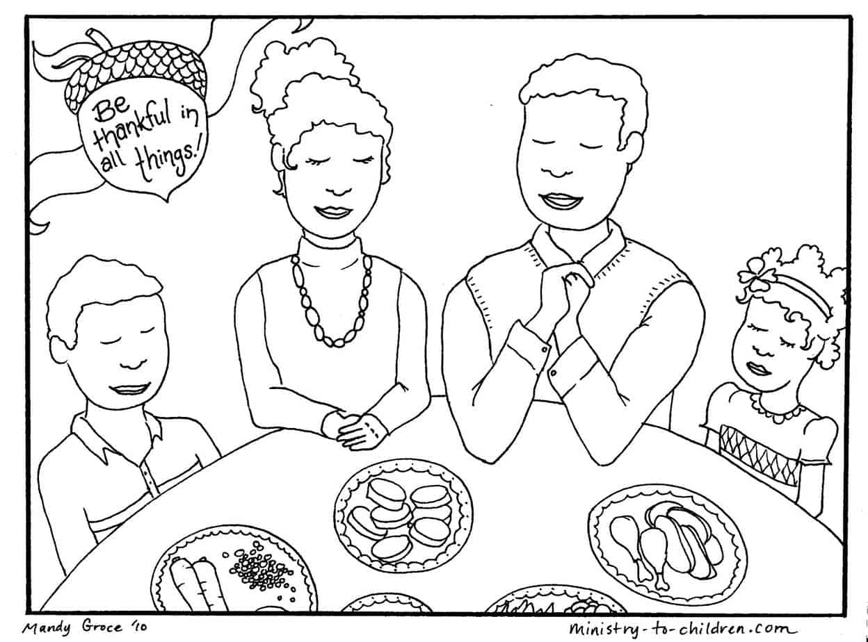 thanksgiving food coloring sheets