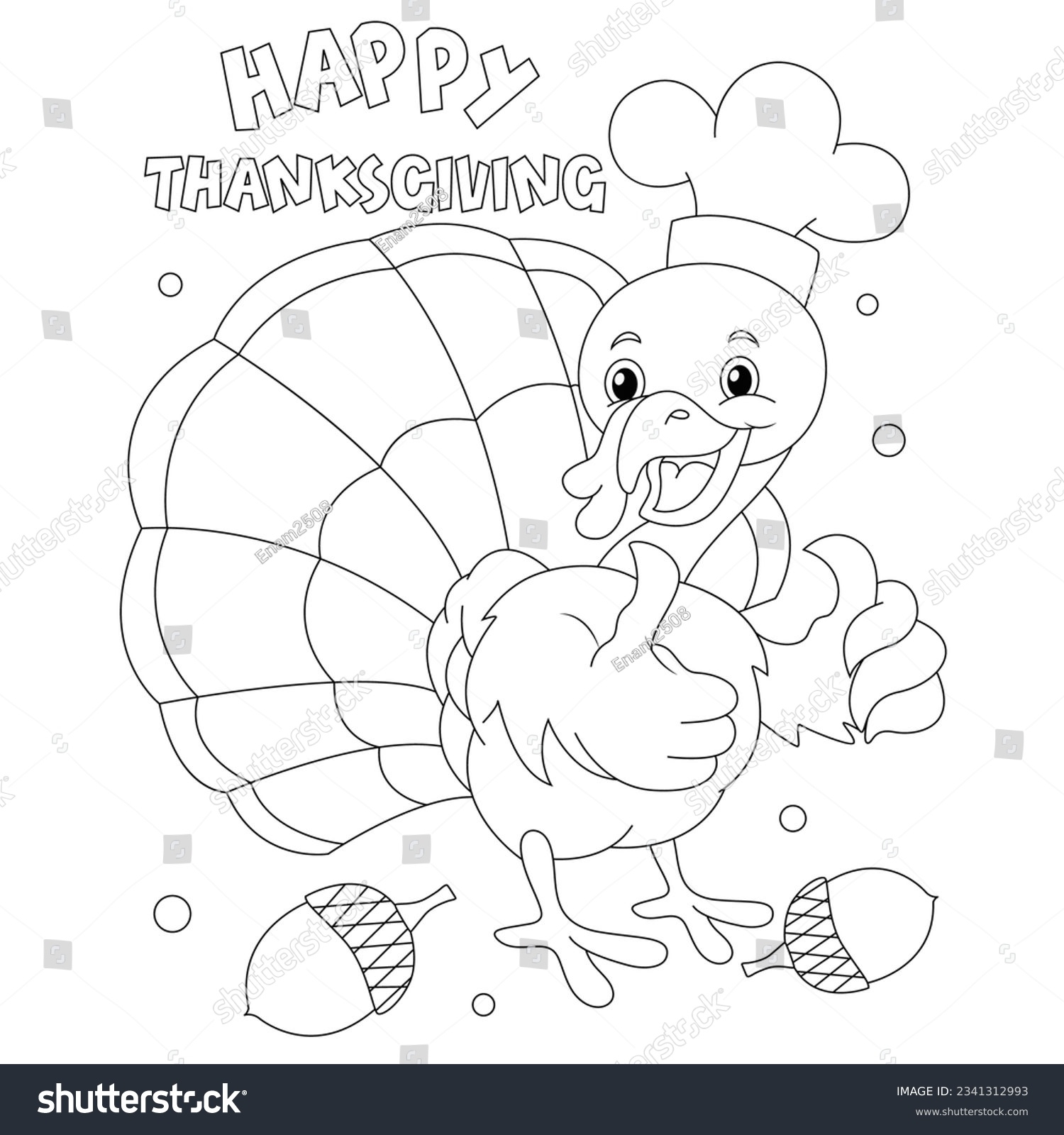 thanksgiving turkey pictures to color